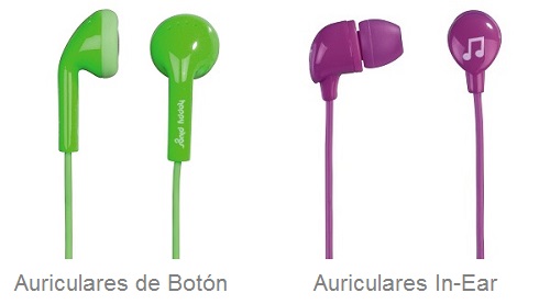 Auriculares de botón vs. auriculares in-ear